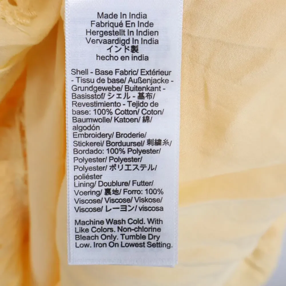 J.Crew Sorrento Dress Cotton Voile Banana Cream Yellow Size Medium NWT - Picture 8 of 8
